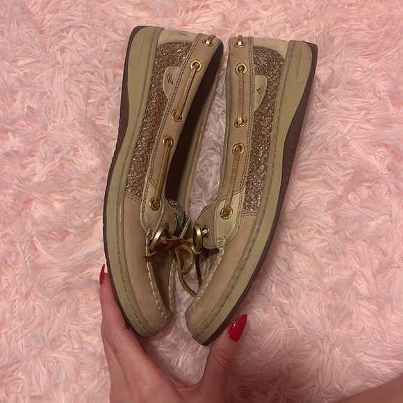 Sperry top slider angelfish glitter shoe 7.5 - Picture 3 of 7